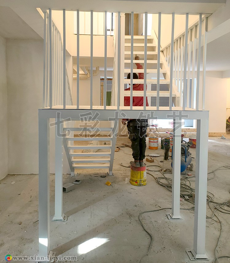 商铺钢结构楼梯直梯_6