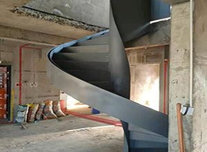 西安市未央区定制钢结构板式旋转楼梯