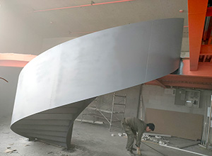 钢结构高栏板式螺旋梯_专业定制厂家