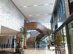 酒店大厅钢结构异形楼梯_南京项目