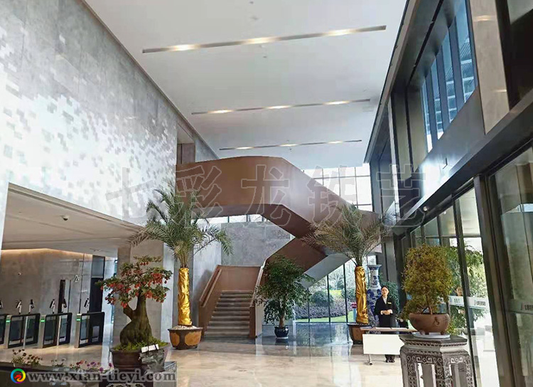 酒店大厅钢结构异形楼梯_南京项目_1