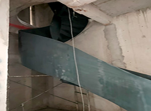 曲江金地湖城大境钢结构板式旋转楼梯