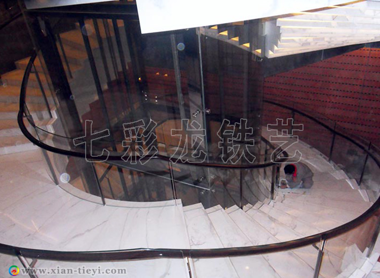 汉中市钢结构卷板旋转楼梯_6