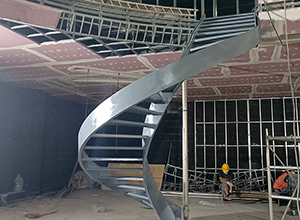 陕西广播电视台演播厅钢结构旋转楼梯