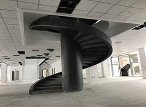 西安工业大学钢构中柱旋转楼梯