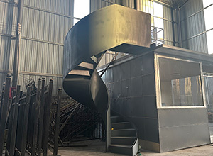 西安厂内钢结构旋转楼梯展示样品