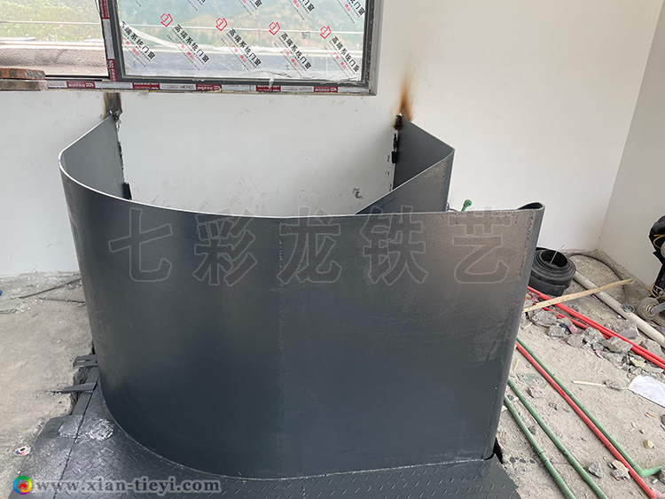 山阳御景苑高栏板式螺旋楼梯_4